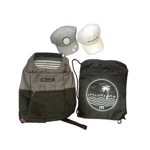Travis Mathew Koolie Cooler/Backpack And Hats Bundle Lot